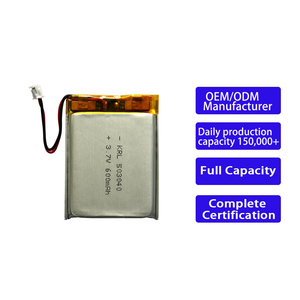 UN38.3 goedgekeurd 503040 600mAh B2B op maat gemaakte prismatische pouch-batterij voor slimme deurbel video-intercom lithium-ion polymeer batterij - Product Image 1