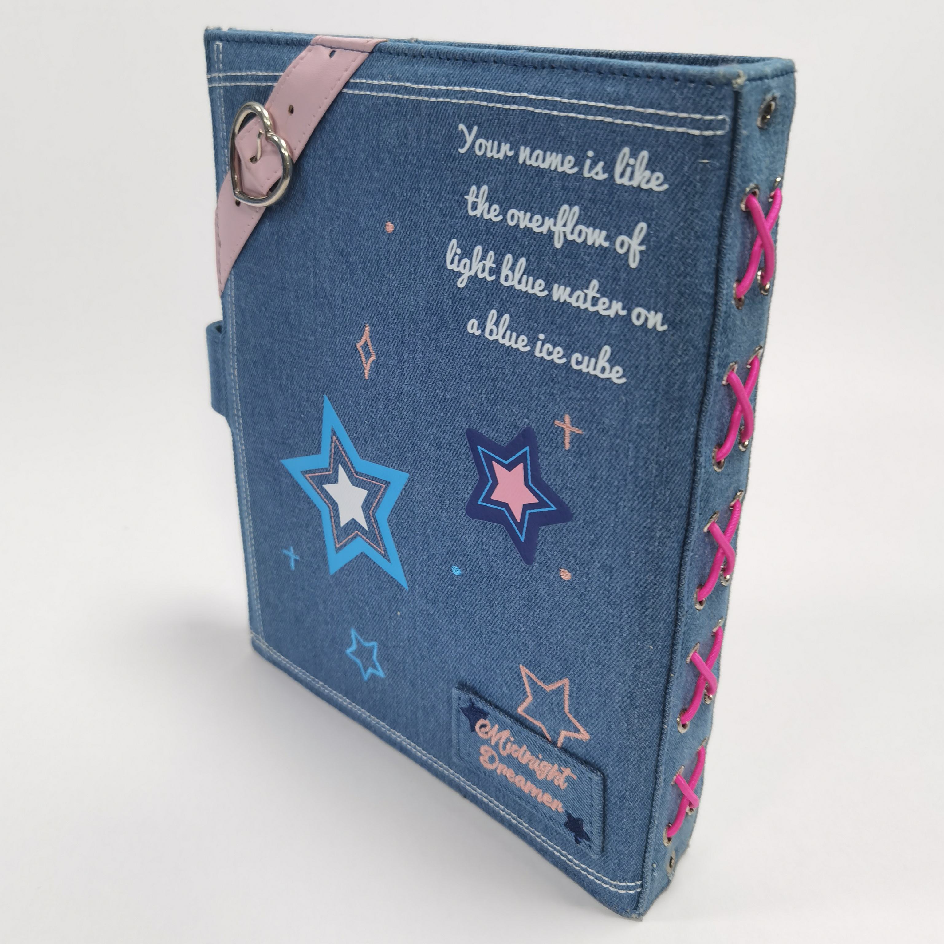 A5 リフィルバインダー デニム 6リングバインダー カスタムパッケージ