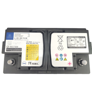 A0019827408แบตเตอรี่เสริมสำหรับ<span class=keywords><strong>รถ</strong></span>ยนต์เมอร์เซเดส<span class=keywords><strong>เบนซ์</strong></span>80AH AMG อะไหล่<span class=keywords><strong>รถ</strong></span>ยนต์ใหม่ A00 198 274 08 - Product Image 2