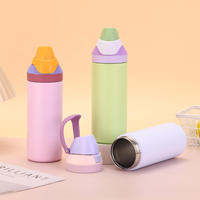 Gourde isotherme en acier inoxydable à double paroi avec couvercle 2-en-1 anti-fuite pour la randonnée et le sport