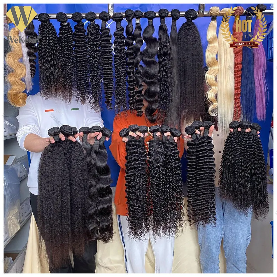 Kinky Straight Hair Bundles 100% Human Extensions Wholesale Vendor Yaki Straight Hair Bundles Natural Hair Weave