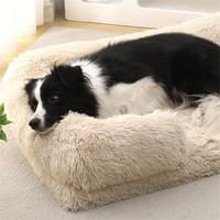 Lit pour animaux de compagnie en plusieurs couleurs pour petits, moyens et grands chiens Chats Nid pour animaux de compagnie Niche d'intérieur Tapis de couchage doux Hiver Chat Chien Canapé-lit