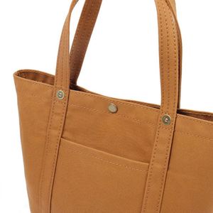 <b>Custom</b> Canvas Cotton Large Capacity Zippered Inner Pocket Colorful Shopping Tote Bag - Product Image 4