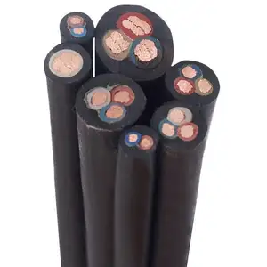 H07RN-8-F Low Voltage Submersible Cable 10m Depth Temporary Use Industrial Application Copper Conductor