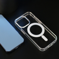 Coque de protection rigide transparente en acrylique simple de qualité supérieure 2025 avec aimant pour iPhone 17 Air 16 Pro Max
