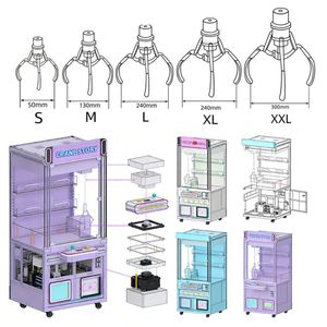 Remolque de pórtico tipo caja en miniatura, artículos de moda, con dosel, Doctor Cute, máquina de garras gigante de gran tamaño para efectivo - Product Image 4