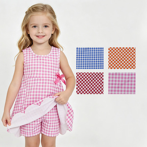 Vestido de yoga para niñas pequeñas, con cremallera, sin mangas, con borde festoneado, de spandex suave/algodón orgánico, ropa deportiva a la moda. - Product Image 1