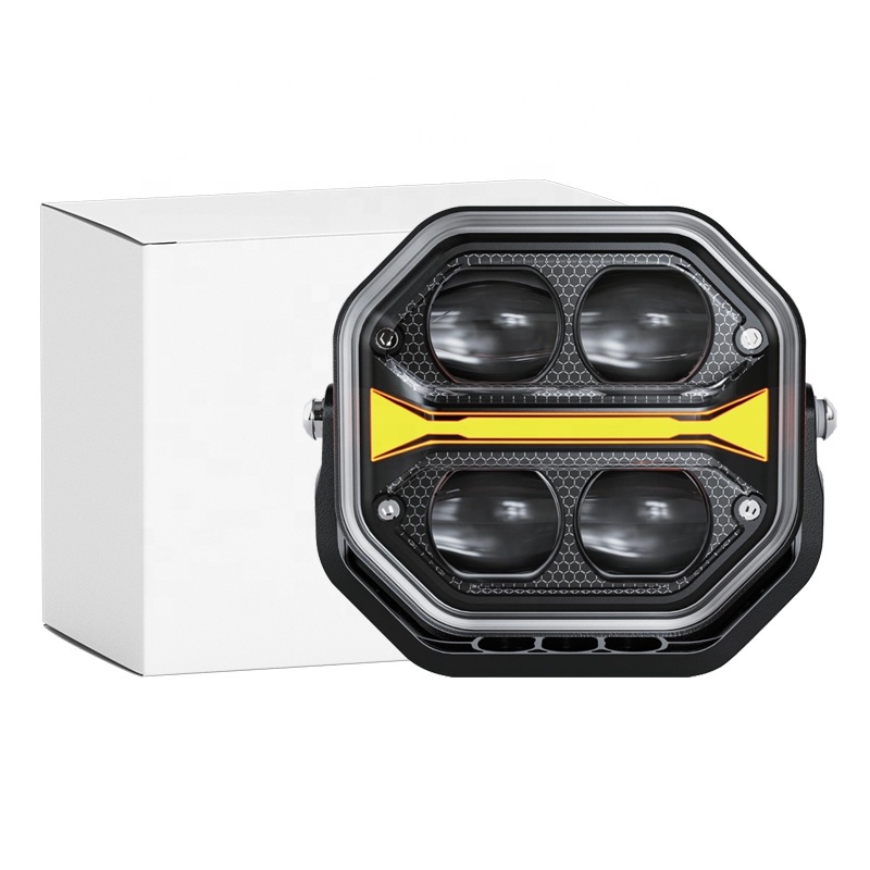 4.5 Inch 2456LM High Quality Spot/Flood Beam IP67/69K LED Driving Lights 10-48V 40W LED Work Lights with 4 LEDs for Trucks SUV