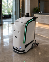 Robot Penyapu Lantai Komersial Cerdas M2 Pro dengan Daya Hisap Kuat, Navigasi Otomatis, Pembersihan Industri Area Luas