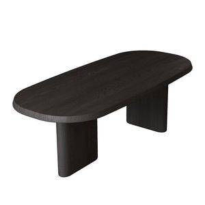Solid Wood Dining <b>Table</b> Rectangle Stable Baking Paint For Home Office Use - Product Image 5