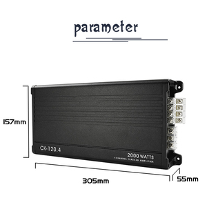 Pour Suoer CK-120.4 12V amplificateur de <span class=keywords><strong>voiture</strong></span> <span class=keywords><strong>2000W</strong></span> 4 canaux classe AB <span class=keywords><strong>ampli</strong></span> de <span class=keywords><strong>voiture</strong></span> avec basse pour l'amélioration audio de <span class=keywords><strong>voiture</strong></span> - Product Image 3