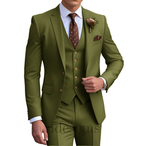 <span class=keywords><strong>Costume</strong></span> de luxe bordeaux respirant pour <span class=keywords><strong>homme</strong></span>, style italien, coupe ajustée, ensemble <span class=keywords><strong>3</strong></span> <span class=keywords><strong>pièces</strong></span>, col en V, smoking de mariage, blazer et <span class=keywords><strong>gilet</strong></span> pour cérémonie formelle - Product Image 6