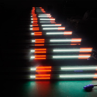 150W DJ Disco Light Bar 720LEDs RGBW éclairage de scène stroboscopique DMX contrôle maître-esclave 48 zones RVB et 24 zones blanches effets de chasse