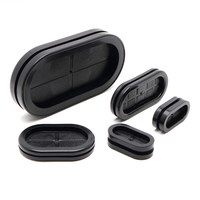 Meaogate – Protège-câbles en caoutchouc de silicone personnalisé, résistant à la chaleur et étanche, pour câbles, noir