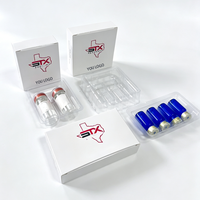 Scatola Personalizzata per Fiale in Cartone a Quattro Colori, Resistente, per Fiale da 5ml, 8ml, 10ml, Contenitore Singolo con Vassoio in Plastica