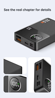 Banque d'alimentation PD grande capacité 20000mAh 22.5W 12V Charge rapide Banque d'alimentation portable avec écran LED Station de charge