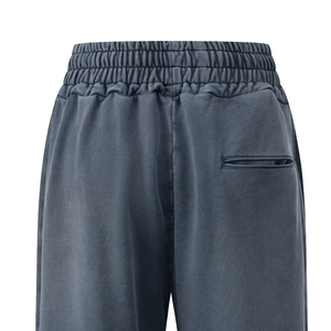 <span class=keywords><strong>Pantalon</strong></span> décontracté Asute teinté, délavé, <span class=keywords><strong>gris</strong></span>-bleu, coupe droite, avec cordon de serrage et poches, pour <span class=keywords><strong>homme</strong></span> et femme, style <span class=keywords><strong>cargo</strong></span> ample - Product Image 4