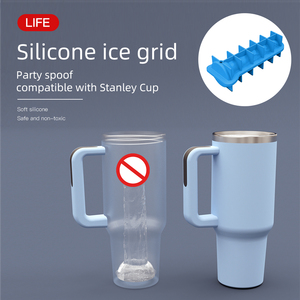 Lớn Vui Mới Lạ Thực Phẩm Cấp Silicone Ice Cube Khay Dễ Dàng Phát Hành Vuông Khuôn Với Gai Cho Whiskey Cocktail Đảng Gag Quà Tặng - Product Image 4