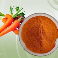 Extrait de carotte de qualité alimentaire naturel 1% 10% Poudre de bêta-carotène pour boissons