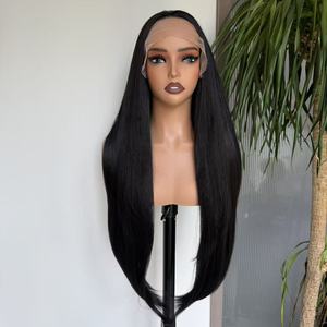 <span class=keywords><strong>Parrucche</strong></span> Lunghe Lisce con Pizzo, Resistenti al Calore, Replica FUTURE, Miscela di Capelli Veri, Parrucca Sintetica con Pizzo Frontale <span class=keywords><strong>per</strong></span> Donne Nere - Product Image 2