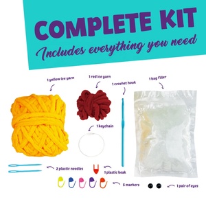 Bulk Custom STEM Toys Kids Craft Kits Diy Toys <b>Crochet</b> Kit with Yarn for Beginners - Product Image 3