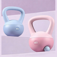 Kettlebell de yoga souple de haute qualité en sable de fer pour usage domestique, vente en gros, entraînement de force, exercices pour les bras, squats, logo personnalisé