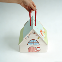 Boîte cadeau de Noël créative et personnalisée de luxe, rigide avec pelliculage brillant, pour bougies, emballage cadeau de Noël pour collations, jouets, cadeaux de fête