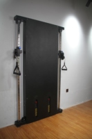 Equipo de Fitness Máquina Multifuncional de Poleas de Pared Crossover Trainer Media Jaula de Sentadillas y Doble Polea