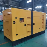 Genset Diesel Peredam Kebisingan 70-190KW Daya Cadangan Otomatis untuk Pusat Data