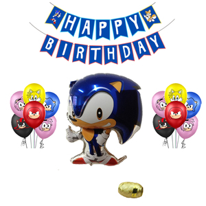 Dbcy <span class=keywords><strong>Sonic</strong></span> de globo Feliz <span class=keywords><strong>cumpleaños</strong></span> globo de helio para niños en venta niños decoración de la fiesta - Product Image 6