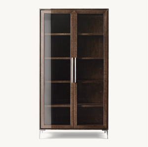 Gabinete de forma minimalista Sassanid OEM Gabinete de vidrio Benoit de acero inoxidable pulido de Marta lacada - Product Image 1