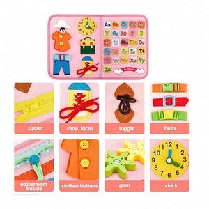 Libro Sensorial de Fieltro Montessori de 8 Páginas, el Mejor Regalo para Niños de 1, 2, 3 y 4 Años, Tablero de Actividades para Preescolar - Product Image 4