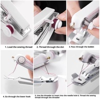 Qiwang Portable Manuel Mini Micro Machine À Coudre Denim Matériel Écologique Style Moderne Ménage De Poche Simple Couture
