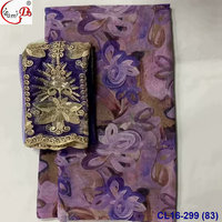 Lisami rts voile suisse doux imprimé coton 2yard net broderie + 5yards imprimé somali soudanais toub coton tissu