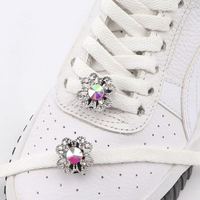 Breloques de chaussures en métal de luxe Clips de chaussures décoratifs en strass brillant pour baskets Décorations de chaussures de qualité supérieure