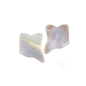 Outils de <span class=keywords><strong>massage</strong></span> Gua Sha en agate grise de jade 100% naturelle, planche de <span class=keywords><strong>massage</strong></span> GuaSha pour le <span class=keywords><strong>spa</strong></span>, outils de <span class=keywords><strong>massage</strong></span> facial Gua Sha, pierre d'agate grise - Product Image 2