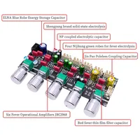 ZK-PRO1 HiFi Preamplifier Tone Board 2.1 Channel Stereo Subwoofer Volume Bass Treble Freq Control Module DIY Audio Preamp