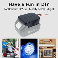 Adaptateur Power Wheels pour Makita 18V comprend 1820 1850 Dock connecteur d'alimentation 14 jauge fil outil Batteries cadre de montage DC