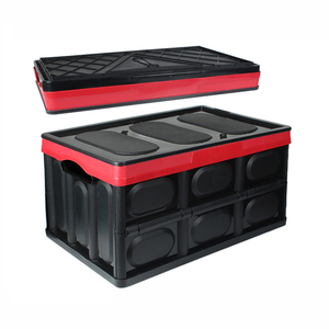 Chất Lượng Cao 56L Gấp Đa-Màu ABS Chất Liệu Xe Thân Tổ Chức Đa Chức Năng Nước Lưu Trữ Hộp Với Nắp Carclean Thương Hiệu - Product Image 1