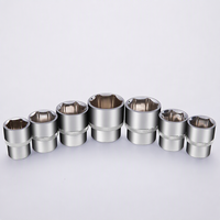 Clé à chocs hexagonale chromée OEM de qualité supérieure 8mm-32mm, tailles de prise 1/4 po-3/2 po, pour réparation automobile - Jeu de douilles de qualité industrielle