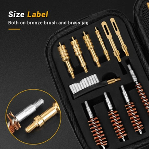 22,38. 9 mm.45 Calibre Bronce Cepillo Latón Jags Barril Limpieza Kit Universal Pistola Limpieza Kit - Product Image 2