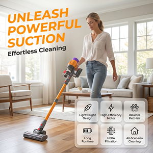 PV18 Cordless <b>Handheld</b> <b>Vacuum</b> Cleaner 37KPa Strong Suction Rechargeable for Home Pet Hair - Product Image 1