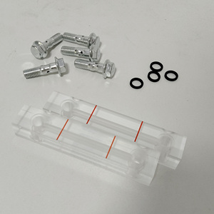 อะไหล่เครื่องอัดอากาศ ชุดกระจกมองระดับน้ำมัน YJ-095 พร้อมสกรูโลหะและชุดโอริง - Product Image 2