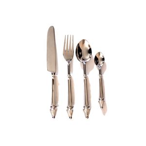 Juego de cubiertos elegante Juego de cubiertos de acero inoxidable con forro Mango de diseñador en caja de regalo Juego de cubiertos elegante - Product Image 1