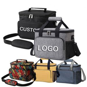 Sac isotherme personnalisé imperméable et écologique, grande capacité, sûr pour les aliments, fermeture éclair de voyage, sac isotherme portable en Oxford - Product Image 1