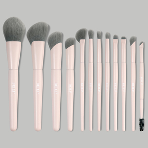 Ensemble de pinceaux de maquillage de luxe, 12 pièces, manche en bois, logo personnalisé, poils de haute qualité, pinceaux pour fond de teint, fard à joues, estompeurs pour les yeux - Product Image 5