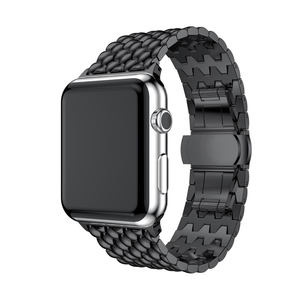 Vente chaude de bracelet de montre de haute qualité adapté à Apple Watch huitième génération bracelet en métal boucle papillon bracelet de remplacement - Product Image 2