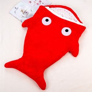 Saco de dormir en forma de tiburón <span class=keywords><strong>para</strong></span> bebé, animal de peluche personalizado, suave - Product Image 1