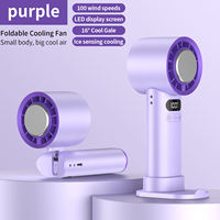 Nouveau modèle de ventilateur portable sans lame, mini ventilateur électrique rechargeable à turbine pliable