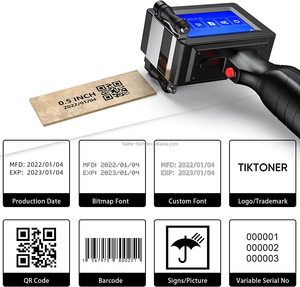 Stampante a Getto d'Inchiostro con Schermo Touch per Date di Produzione, Scadenza, Loghi, <span class=keywords><strong>Testo</strong></span> e Codici a Barre su Cartoni di Plastica, Bottiglie, Bicchieri di Vetro - Product Image 2